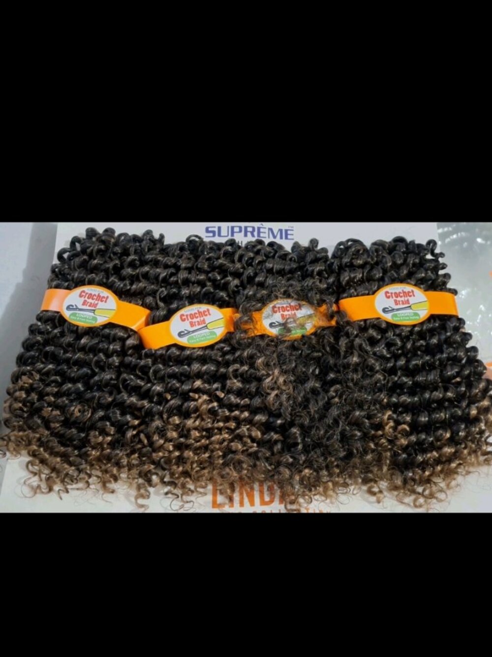 Supreme Hair Linda Collection - 4X Kinky Curl Bulk Hair T1B/27